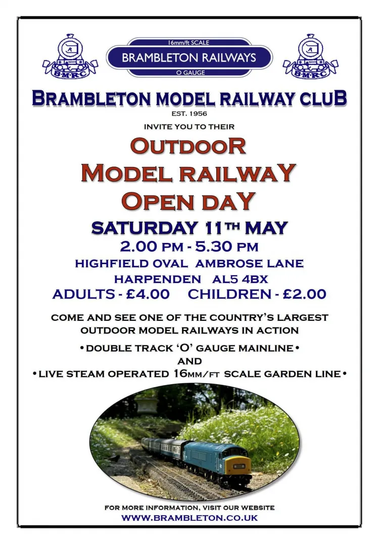 Brambleton Model Railway Open Day Spring 2024