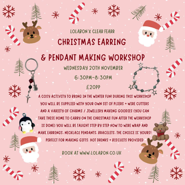 Christmas Earring & Pendant Making Workshop