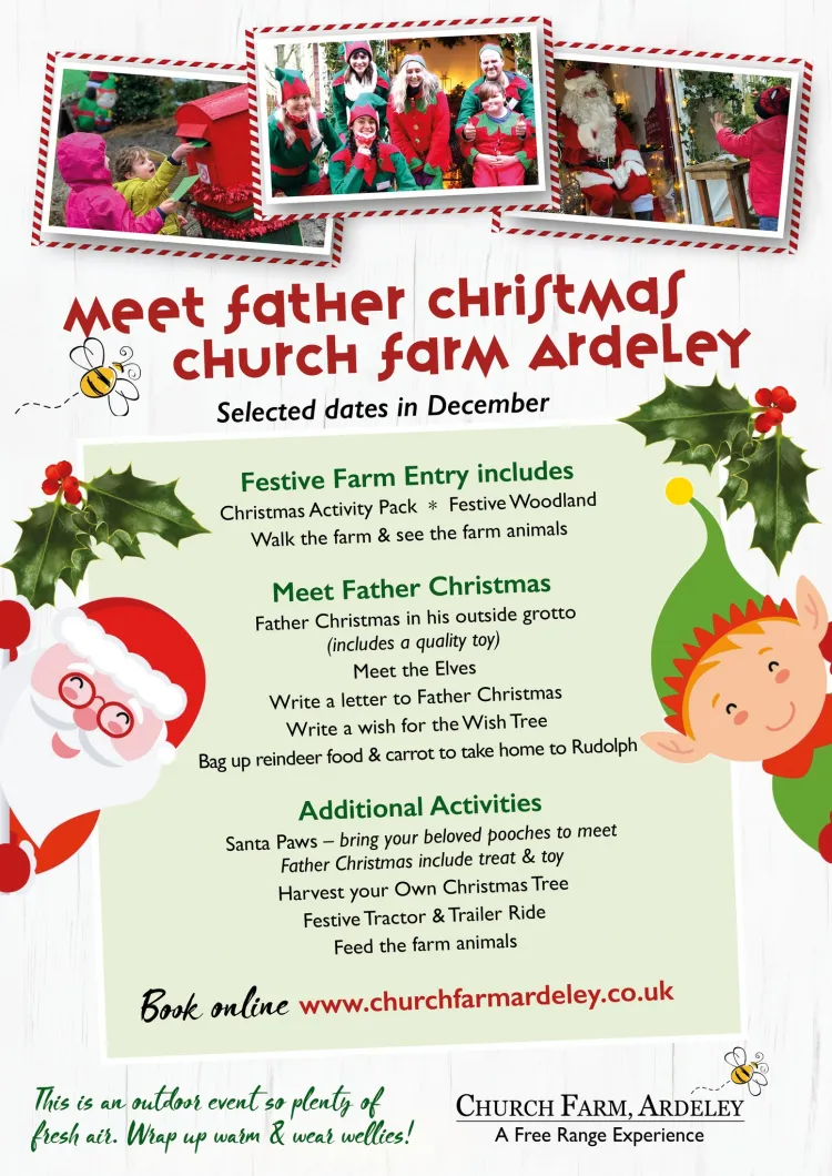 Meet Father Christmas at Church Farm Ardeley