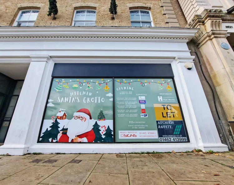 Hitchin Market Place Santa's Grotto