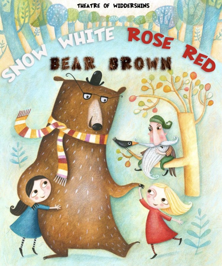 Theatre of Widdershins' Snow White Rose Red Bear Brown Puppet Show