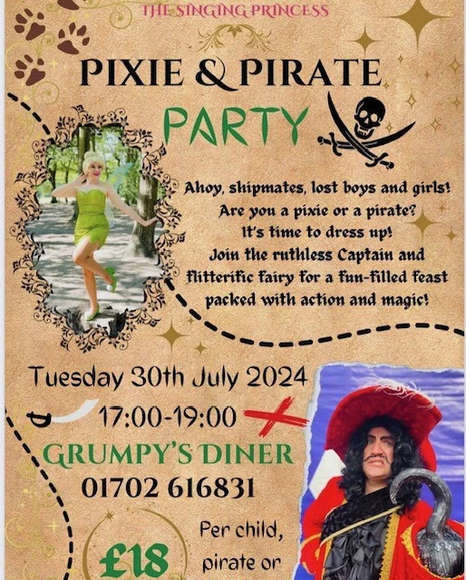 Pixie and pirate party 
