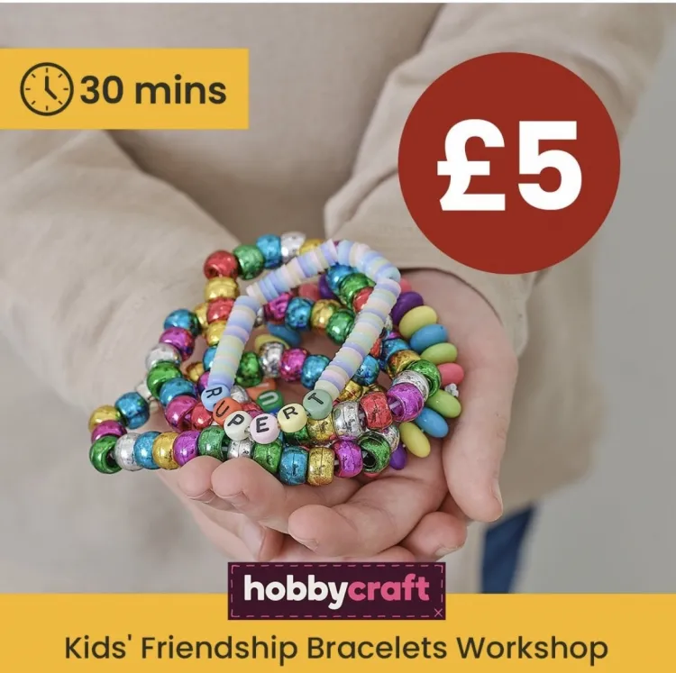 Kids' Friendship Bracelets Workshop at Hobbycraft 