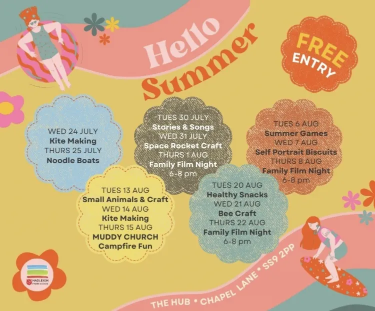 Healthy snacks - FREE summer activities at Hadleigh Hub