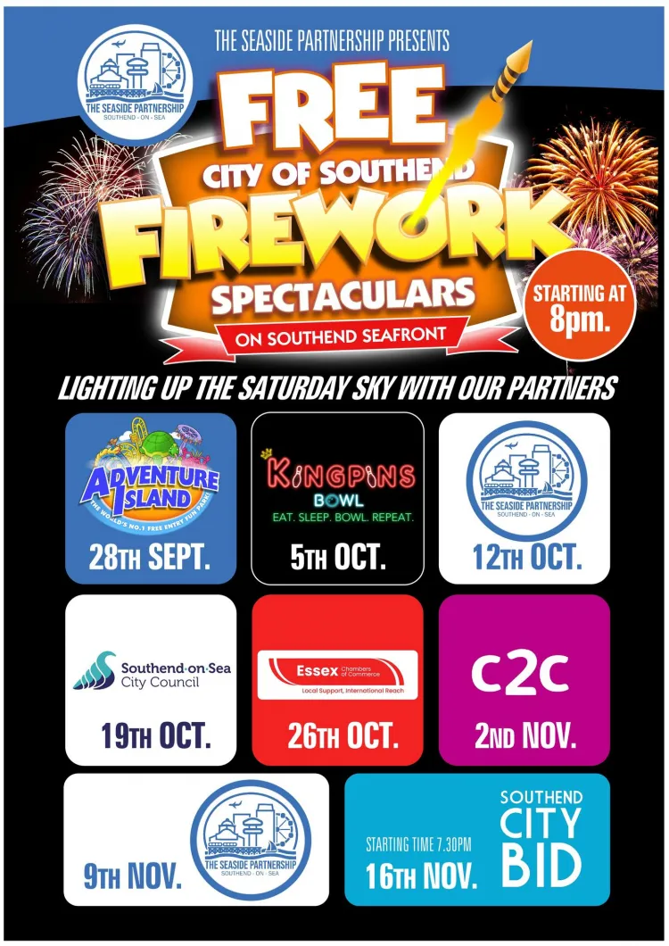 FREE Southend Seafront Fireworks