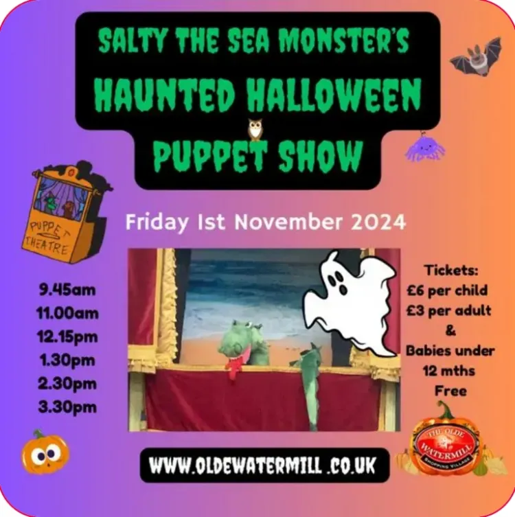 Salty The Sea Monster's Haunted Halloween Puppet Show