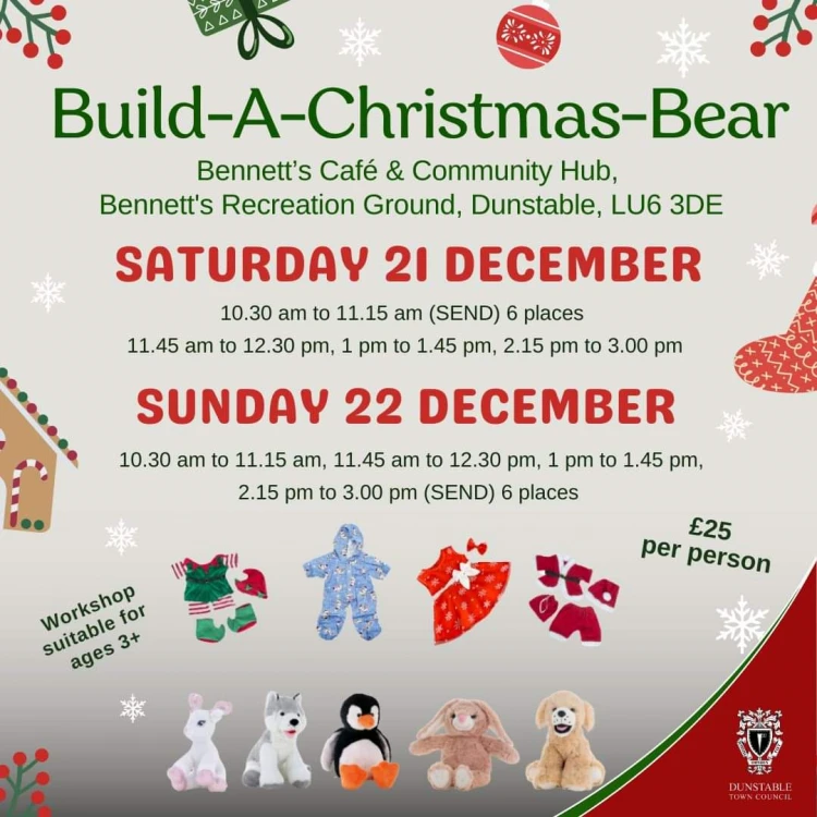 Build a Christmas bear workshop 