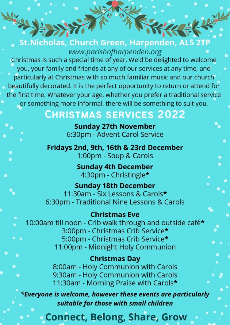 St Nicholas Christmas Services