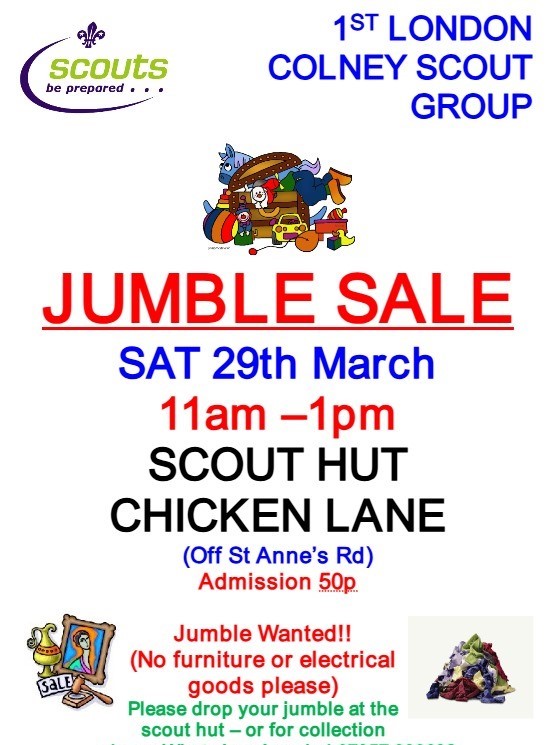 Jumble Sale – 1st London Colney Scouts