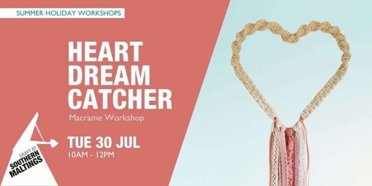 Heart Dream Catcher Macramé Workshop (Age 7 ) – Summer Holiday Workshops