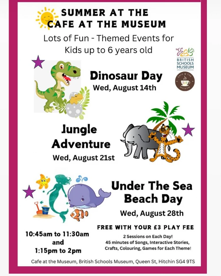 Summer Activities at The Café at The Schools Museum