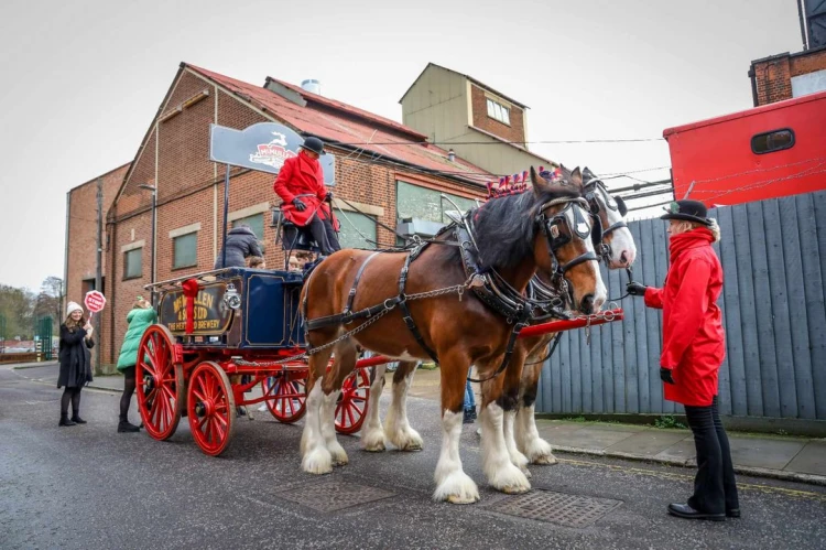 Christmas Eve Horse and Dray