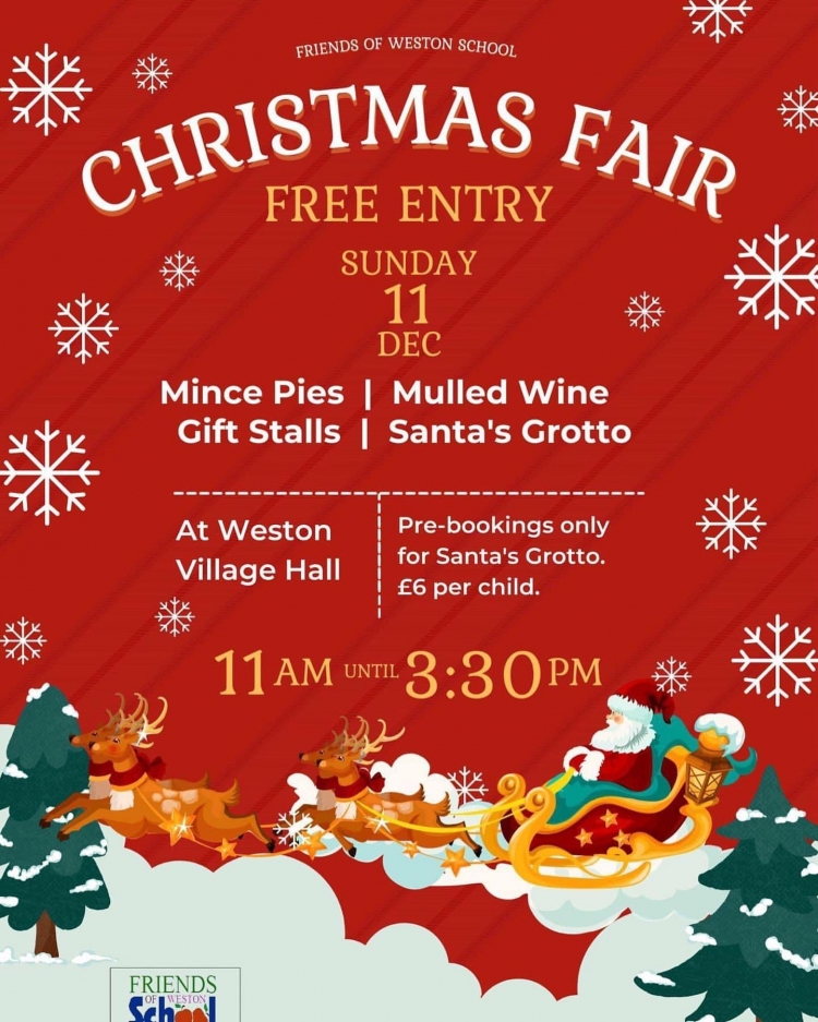 Weston School Christmas Fair - 10 Dec 2022 | Mum's guide to Hitchin