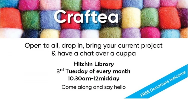 Craftea at Hitchin Library