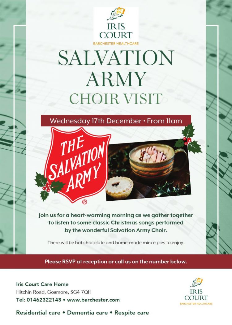 Salvation Army Christmas Choir Visit