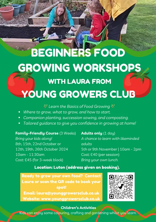 beginners food growing workshops