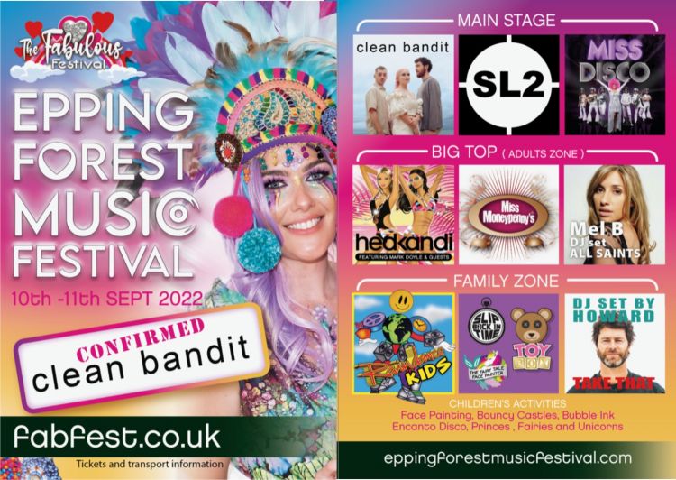 The Epping Forest Music Festival - 10 Sep 2022 - 11 Sep 2022 | Mum's guide  to Romford