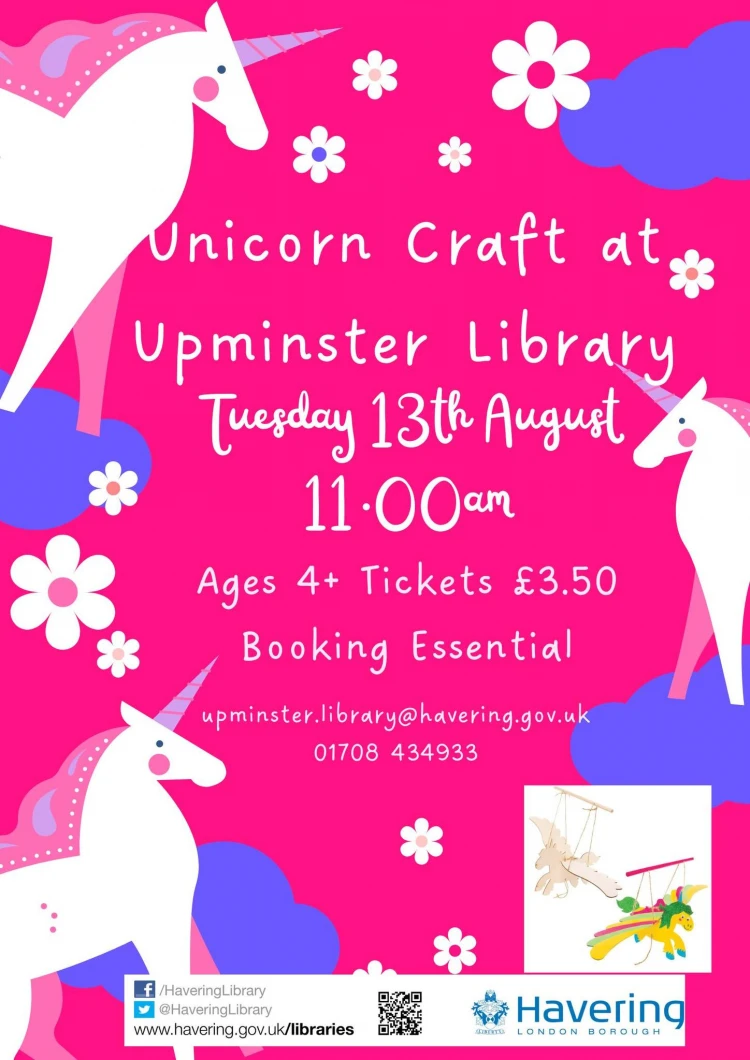 UNicorn Crafts Upminster Library