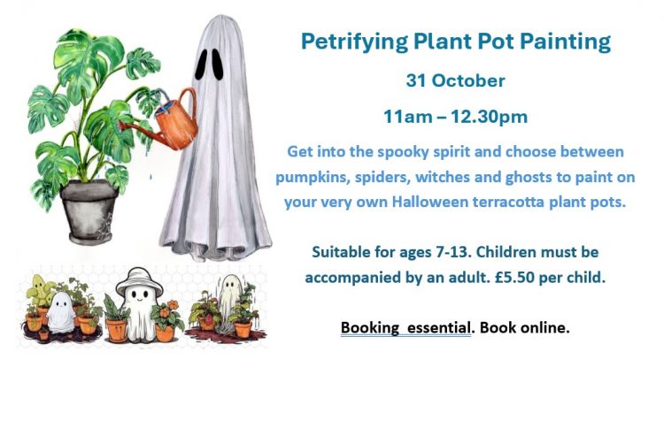 Petrifying Plant Pot Painting