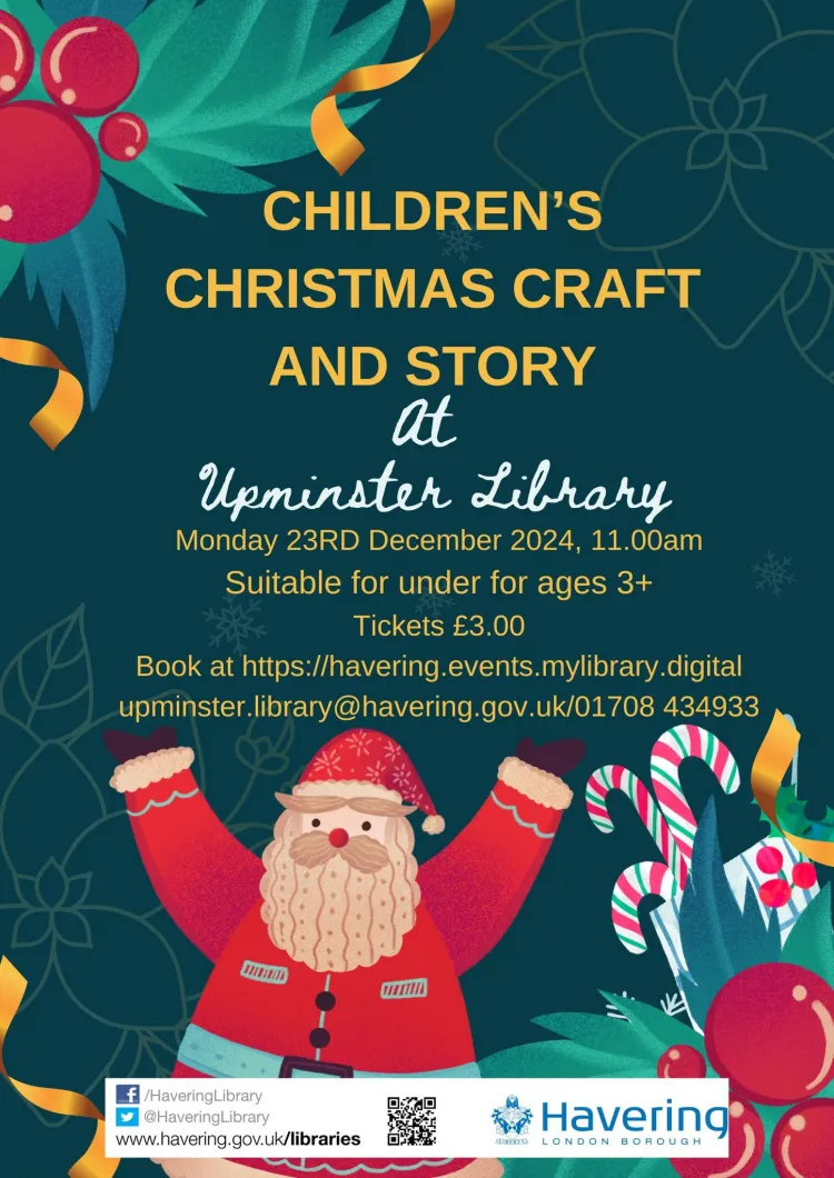 Christmas crafts Upminster Library