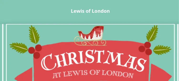 Christmas at Lewis of London