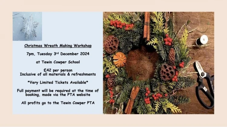 Christmas wreath making workshop 